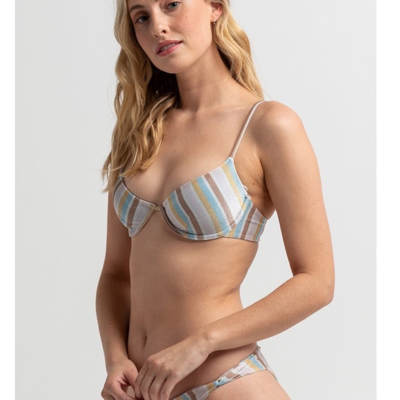 NWT 2-PC O’Neill Heidi Striped Bikini - Picture 8 of 13